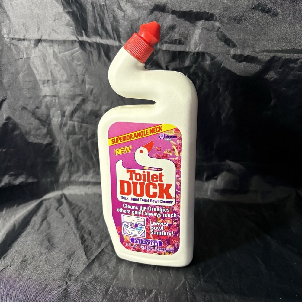 Vintage Nearly Empty Toilet Duck Bottle 16 oz - Potpourri Display Prop (1992)